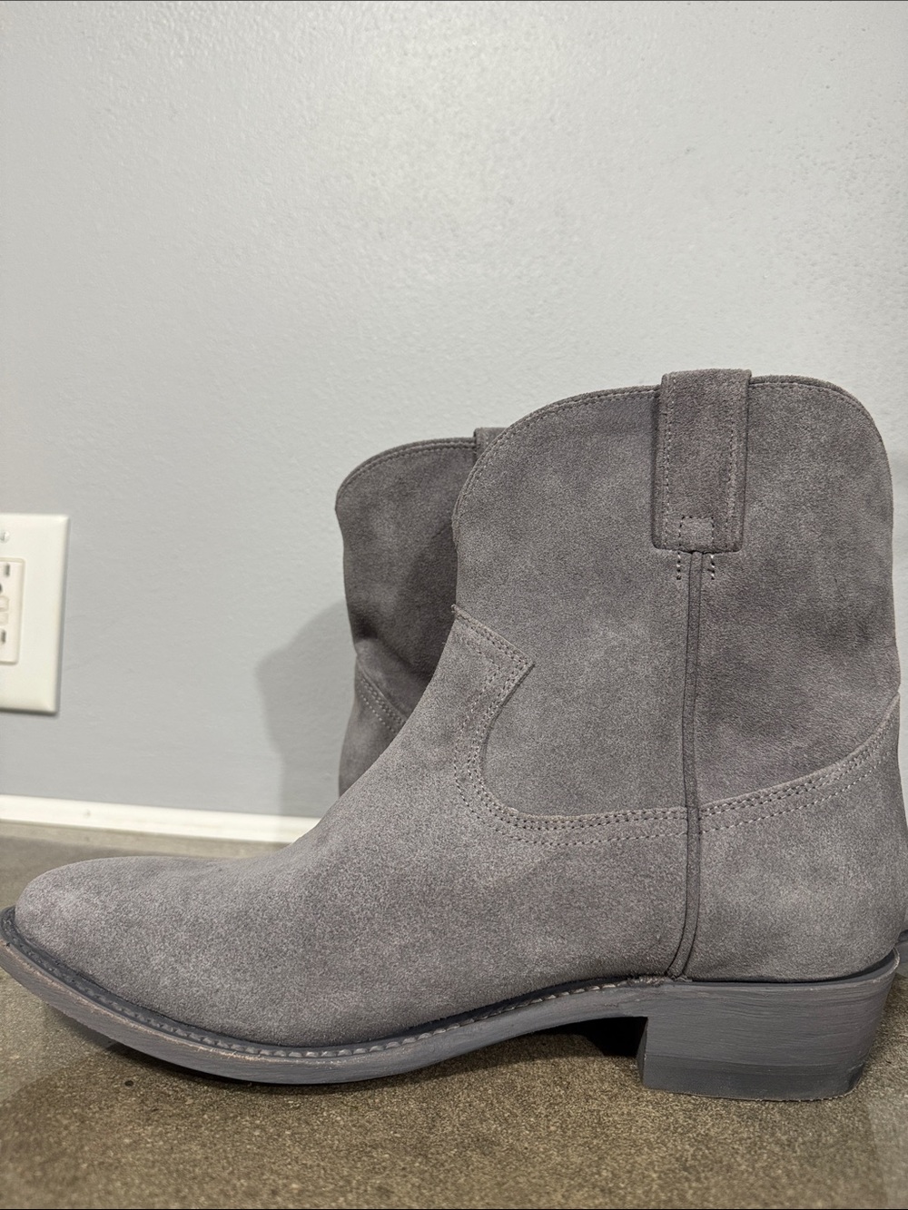 Frye Billy Western Bootie Ash Blue Suede Women’s Size 11 - Picture 11 of 11